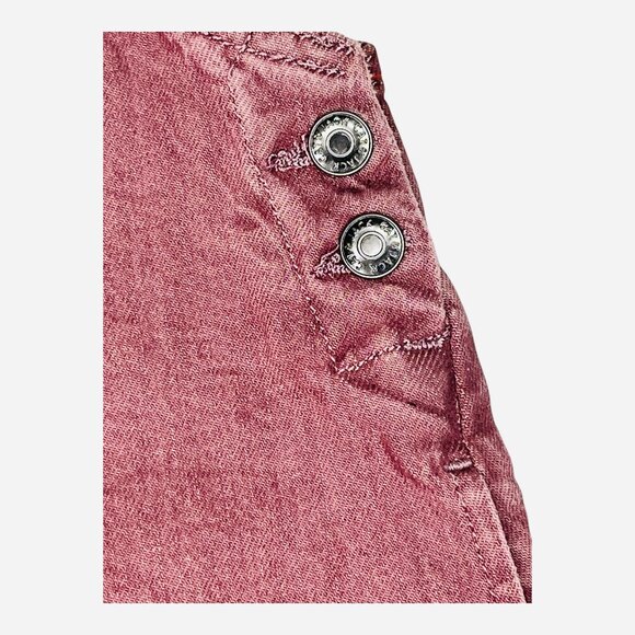 Girls Pink Denim Overall Dress Adjustable Straps Front Pocket Jumper New Size 4T - Picture 7 of 8